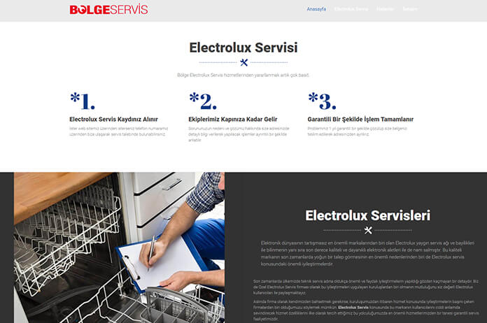 electrolux servis hizmeti